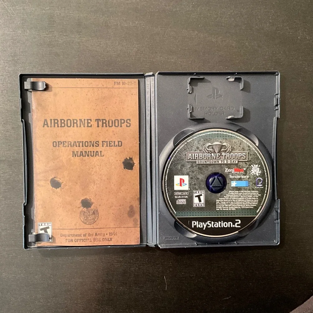 Airborne Troops Countdown to D-Day Sony PlayStation 2 PS2‎ Game Complete